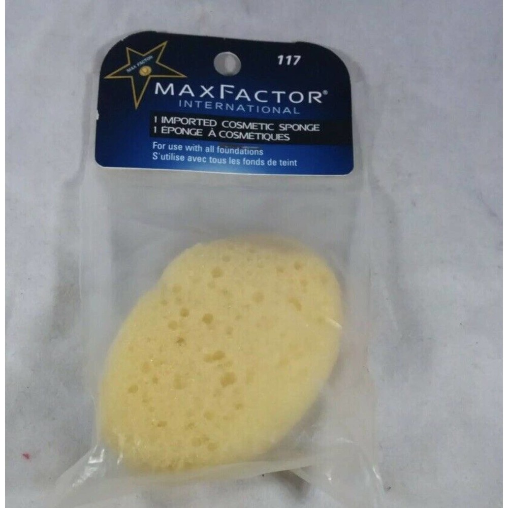 NEW MAX FACTOR Imported Cosmetic Sponge #117 Made In Japan ~ Hard To Find